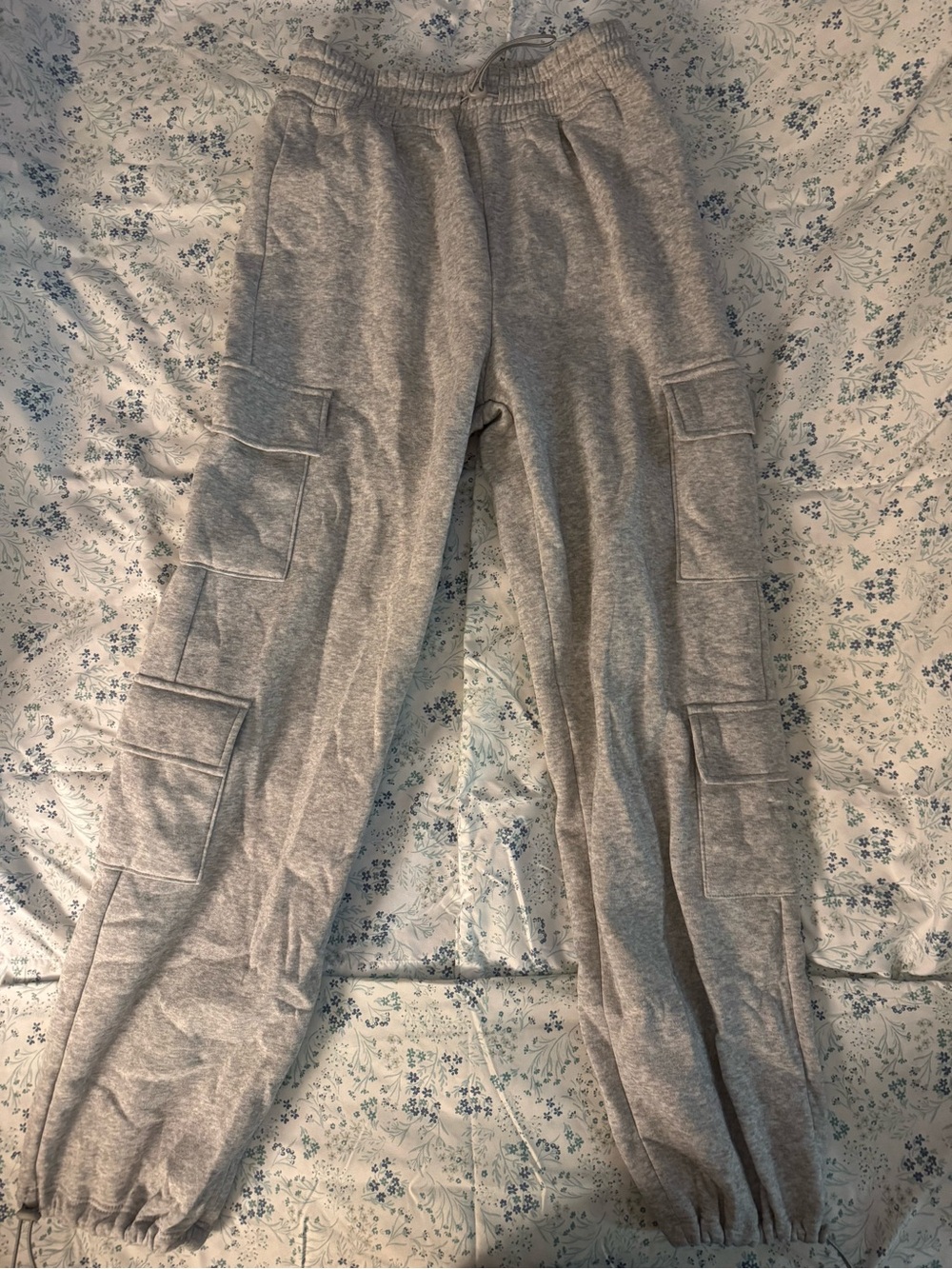 Gray Cargo Pocket Sweatpants
